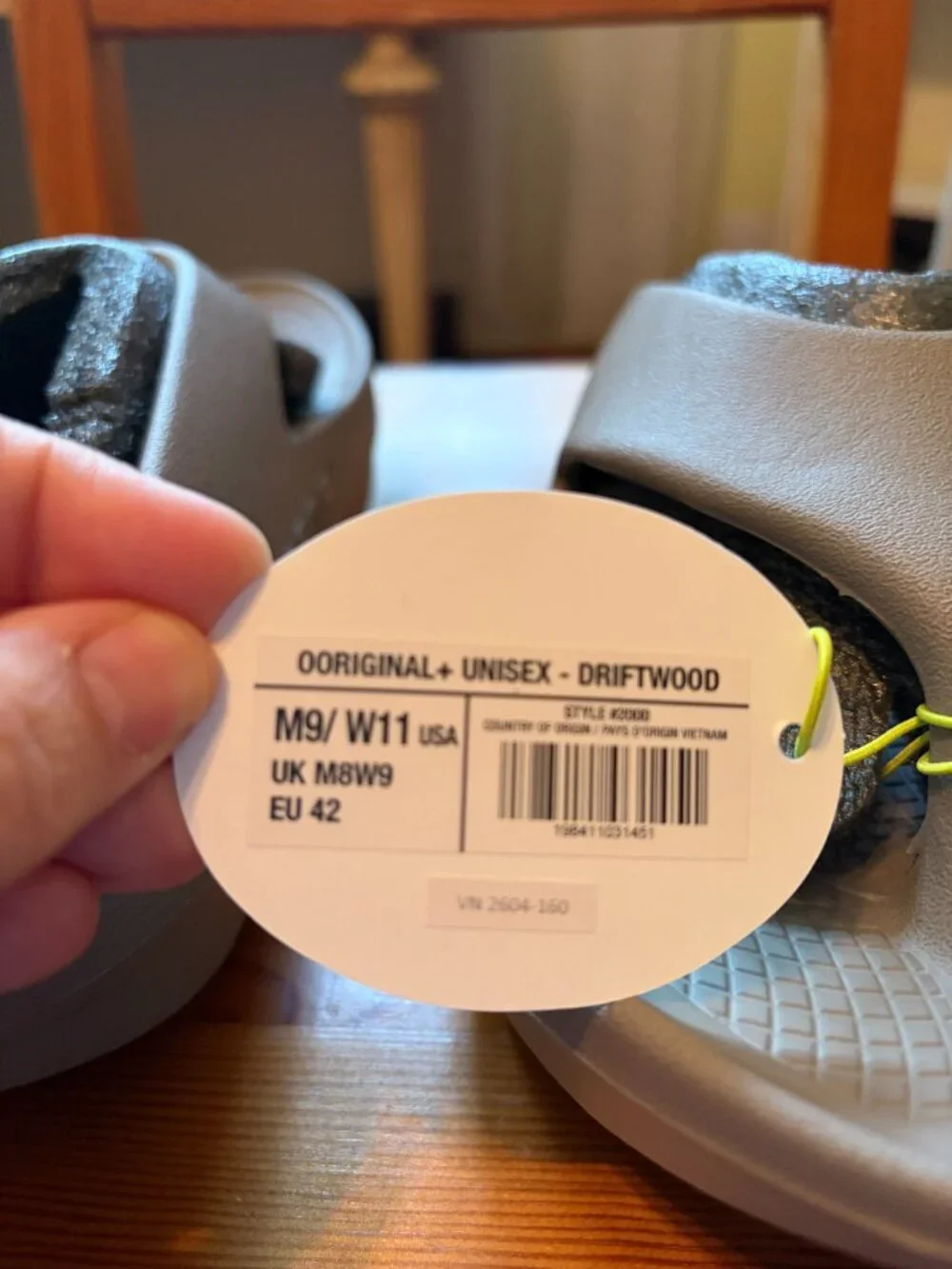 OOFOS Plus Recovery Sandal M9W11- Driftwood